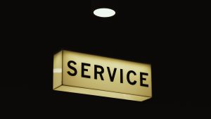 Service sign image for Power of Service blog post